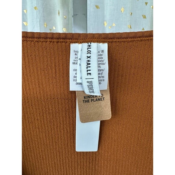 NWT Victoria's Secret PINK x Chloe Halle Stretch Ribbed Bodycon Midi Dress XXL - Picture 6 of 8